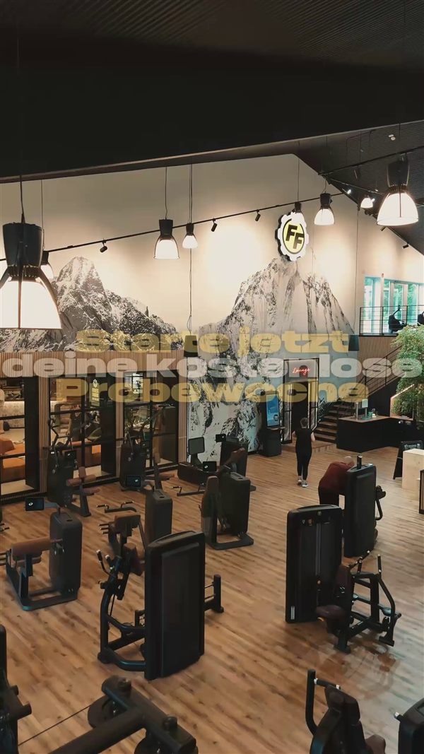 Modernes Fitnessstudio Innenansicht